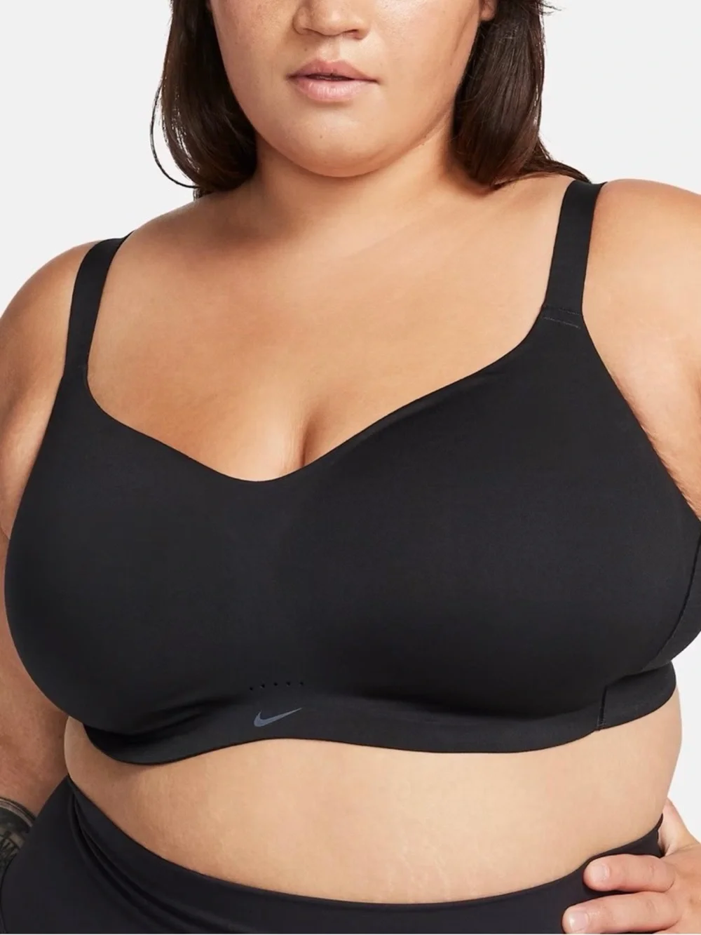 Nike Alate Minimalist Dri-FIT Padded Sports Bra Black Size 1X (Fits C-E) - Picture 9 of 9